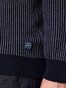 Pierre Cardin Knit Zip Denim Academy Cardigan Navy Blue Melange
