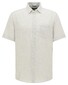 Pierre Cardin Linen Look Cotton Check Button Under Airtouch Shirt Light Grey