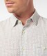 Pierre Cardin Linen Look Cotton Check Button Under Airtouch Shirt Light Grey