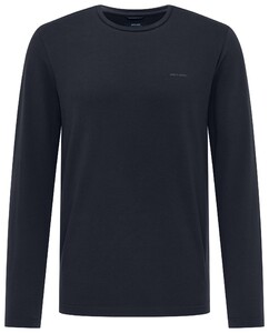 Pierre Cardin Long Sleeve Round Neck T-Shirt Navy