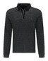 Pierre Cardin Longsleeve Interlock Bicolor Jacquard Diamond Poloshirt Black