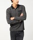 Pierre Cardin Longsleeve Jersey Bicolor Jacquard Mini Design Poloshirt Black