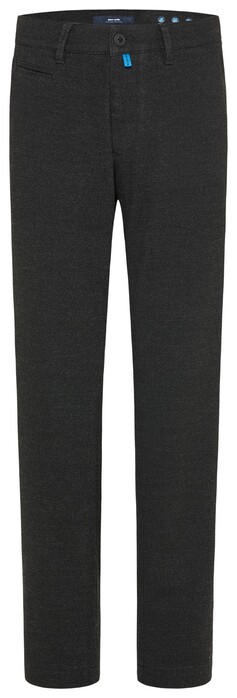 Pierre Cardin Lyon Melange Flat Front Pants Anthracite Grey