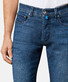Pierre Cardin Lyon Tapered Futureflex Green Rivet Jeans Blue Used Buffies
