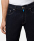 Pierre Cardin Lyon Tapered Futureflex Green Rivet Organic Cotton Jeans Blue Black Stonewash