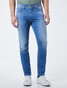 Pierre Cardin Lyon Tapered Futureflex Jeans Used Washed Licht Blauw