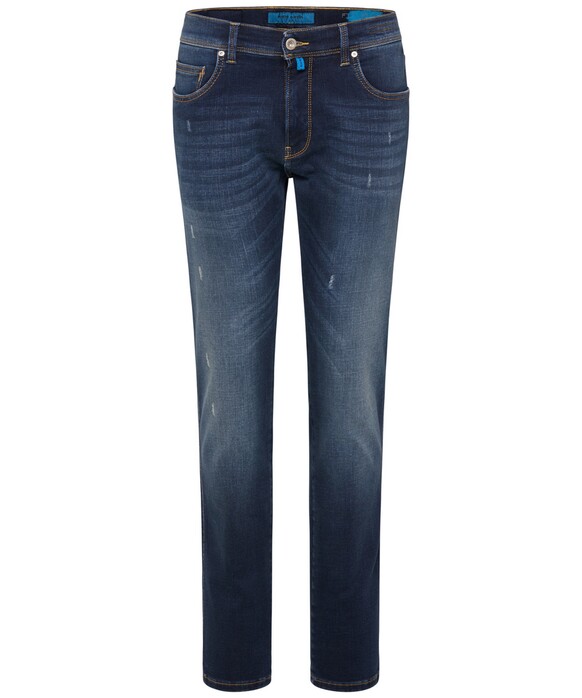 Pierre Cardin Lyon Tapered Futureflex Jeans Vintage Used Blauw
