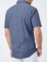 Pierre Cardin Minimal Structure Short Sleeve Overhemd Blauw