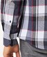Pierre Cardin Multi Check Twill Denim Academy Overhemd Blauw-Rood