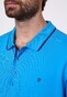 Pierre Cardin Piqué Airtouch Uni Fine Contrast Poloshirt Blue