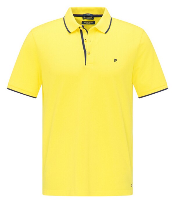 Pierre Cardin Piqué Airtouch Uni Fine Contrast Poloshirt Yellow