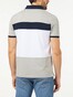 Pierre Cardin Piqué Futureflex Block Stripe Poloshirt Grey