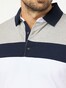Pierre Cardin Piqué Futureflex Block Stripe Poloshirt Grey