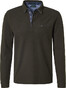 Pierre Cardin Polo Bicolor Structure Poloshirt Olive Brown