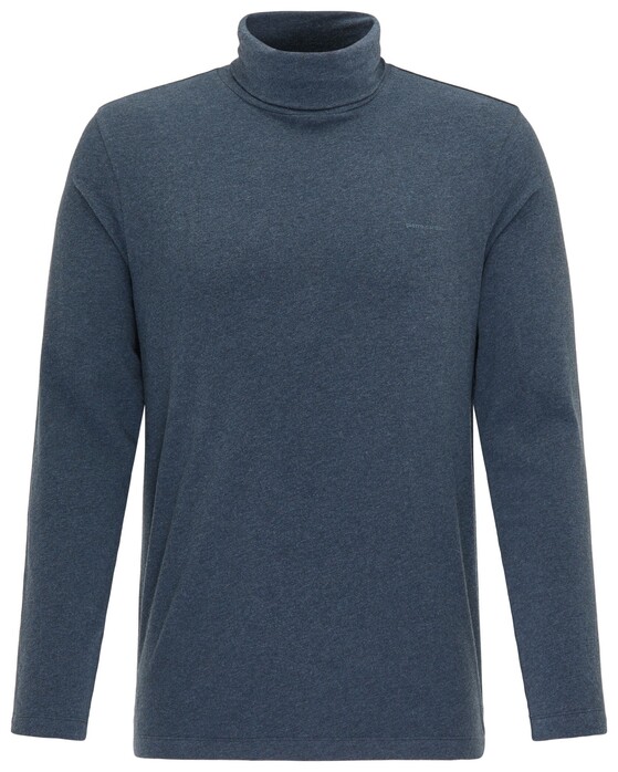 Pierre Cardin Rollneck Jersey Shirt T-Shirt Dark Evening Blue