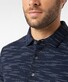 Pierre Cardin Silky Cotton Multi Fine Stripe Poloshirt Navy