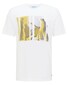 Pierre Cardin Slub Jersey Fantasy Print T-Shirt Wit