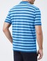Pierre Cardin Striped Airtouch Pique Poloshirt Aqua