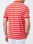 Pierre Cardin Striped Airtouch Pique Poloshirt Fire Red