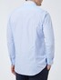 Pierre Cardin Striped Poplin Kent Shirt Licht Blue Melange