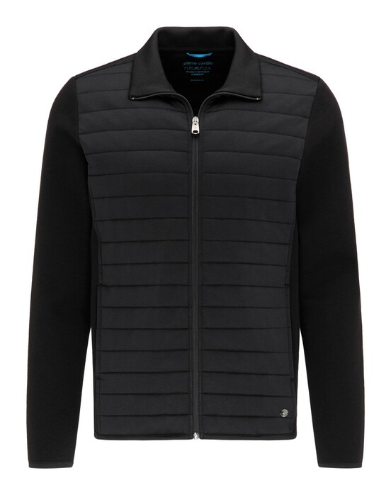 Pierre Cardin Sweatjacket Futureflex Performance Interlock Vest Zwart