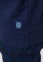 Pierre Cardin Sweatshirt French Terry Denim Academy Pullover Navy Blue Melange