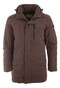 Pierre Cardin Tech Long Jacket Dark Brown Melange