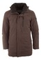 Pierre Cardin Tech Long Jacket Dark Brown Melange