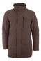 Pierre Cardin Tech Long Jacket Dark Brown Melange