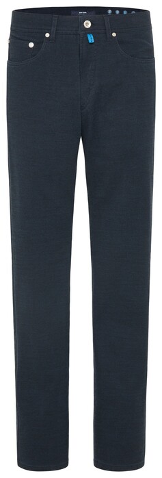 Pierre Cardin Two Tone Lyon 5-Pocket Pants Navy Melange