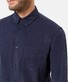 Pierre Cardin Uni Corduroy Button Down Shirt Dark Evening Blue