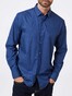 Pierre Cardin Uni Denim Academy Shirt Mid Blue