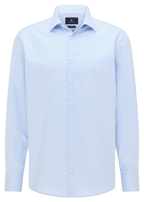 Pierre Cardin Uni Fine Structure Kent Shirt Light Blue