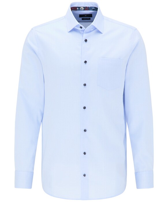 Pierre Cardin Uni Fine Structure Shirt Light Blue