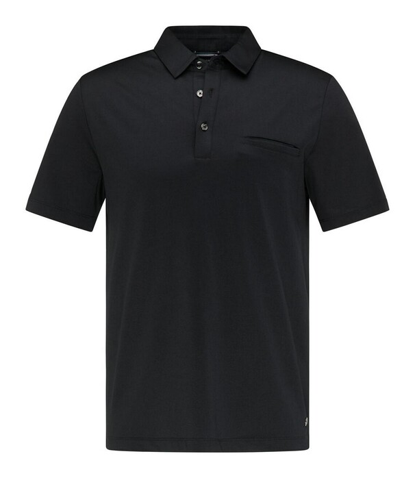 Pierre Cardin Voyage Uni Polo Comfort Stretch Poloshirt Black