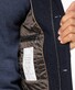 Pierre Cardin Wool Material Mix Voyage Fine Diagonal Stripe Coat Navy