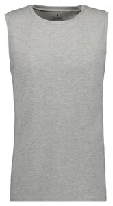 Ragman Athletic Jersey Shirt Round Neck Ondermode Grijs Melange