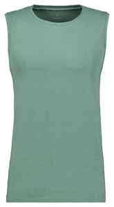 Ragman Athletic Jersey Shirt Round Neck Ondermode Groen