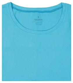 Ragman Athletic Jersey Shirt Round Neck Ondermode Lagune