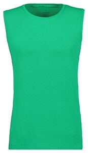 Ragman Athletic Jersey Shirt Round Neck Ondermode Licht Groen