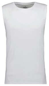 Ragman Athletic Jersey Shirt Round Neck Ondermode Wit