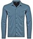 Ragman Button Through Soft Knit Long Sleeve Polohemd Bonnie Blue