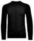 Ragman College Cardigan Zip Vest Zwart