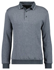 Ragman Fine Cotton Interlock Jacquard Trui Antraciet