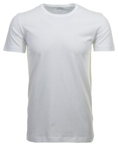 Ragman Fine Single Jersey Round Neck 2Pack Body Fit T-Shirt White