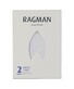 Ragman Fine Single Jersey V-Neck 2Pack Body Fit T-Shirt Wit
