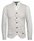 Ragman Gilet Button Contrast Waistcoat Grey Melange