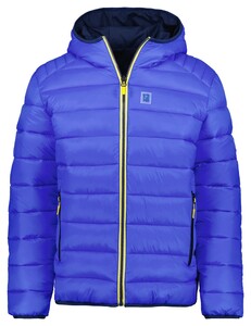 Ragman Hoodie Reversible Jacket Zipper Side Pockets Bright Night Blue