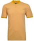 Ragman Jacquard Design Softknit Poloshirt Yellow