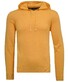 Ragman Knit Hoodie Cotton Pullover Yellow